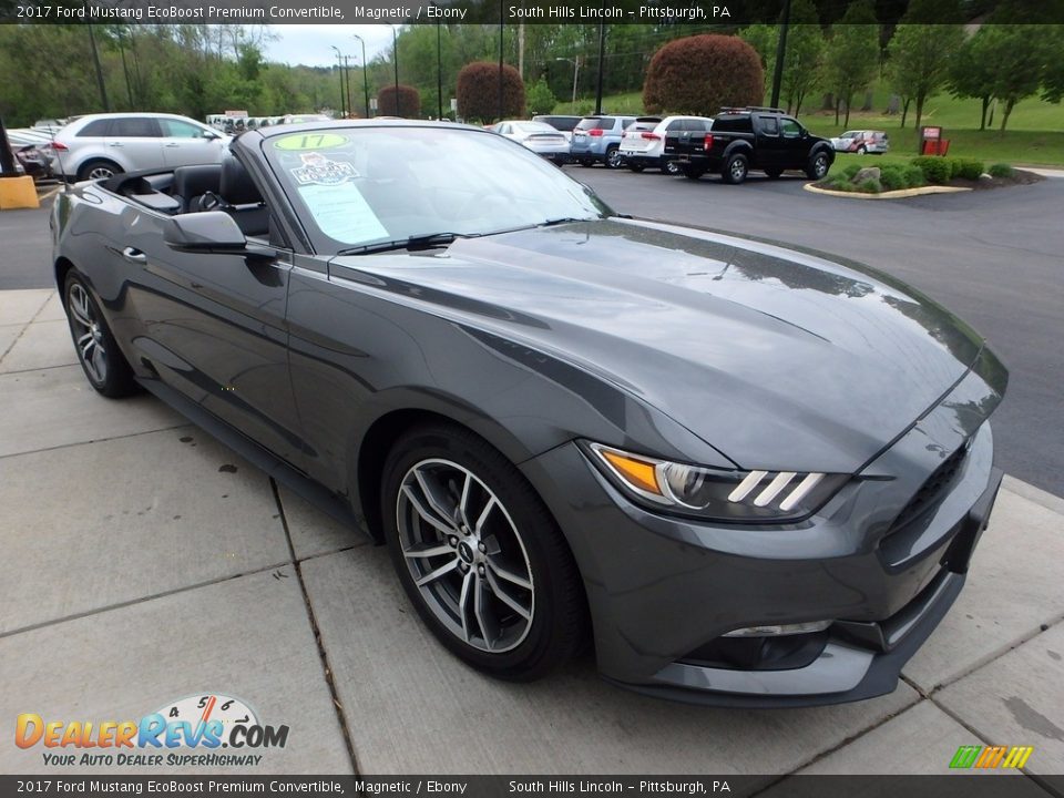 Front 3/4 View of 2017 Ford Mustang EcoBoost Premium Convertible Photo #7