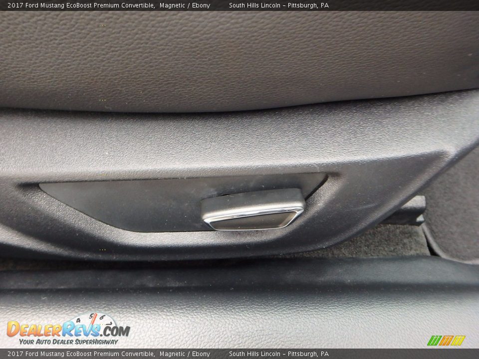 2017 Ford Mustang EcoBoost Premium Convertible Magnetic / Ebony Photo #12