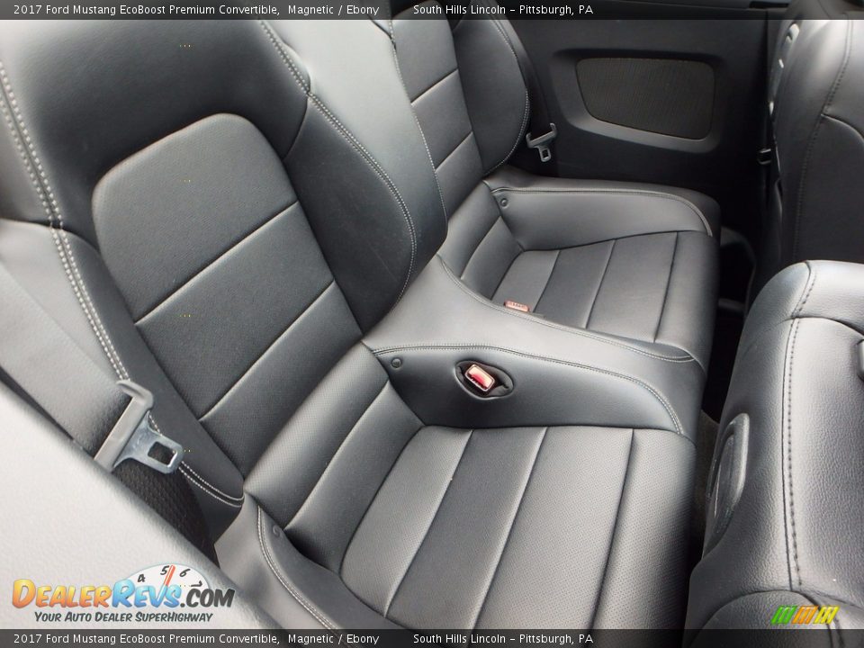 Rear Seat of 2017 Ford Mustang EcoBoost Premium Convertible Photo #14