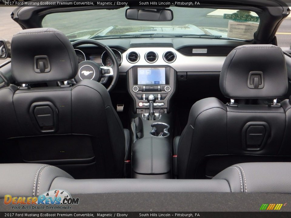 2017 Ford Mustang EcoBoost Premium Convertible Magnetic / Ebony Photo #15