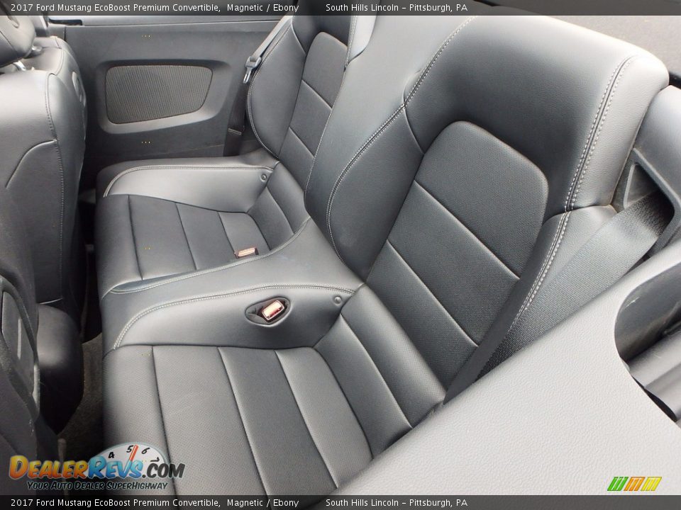 Rear Seat of 2017 Ford Mustang EcoBoost Premium Convertible Photo #17