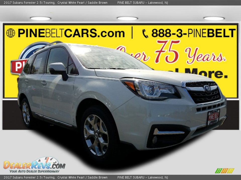 2017 Subaru Forester 2.5i Touring Crystal White Pearl / Saddle Brown Photo #1