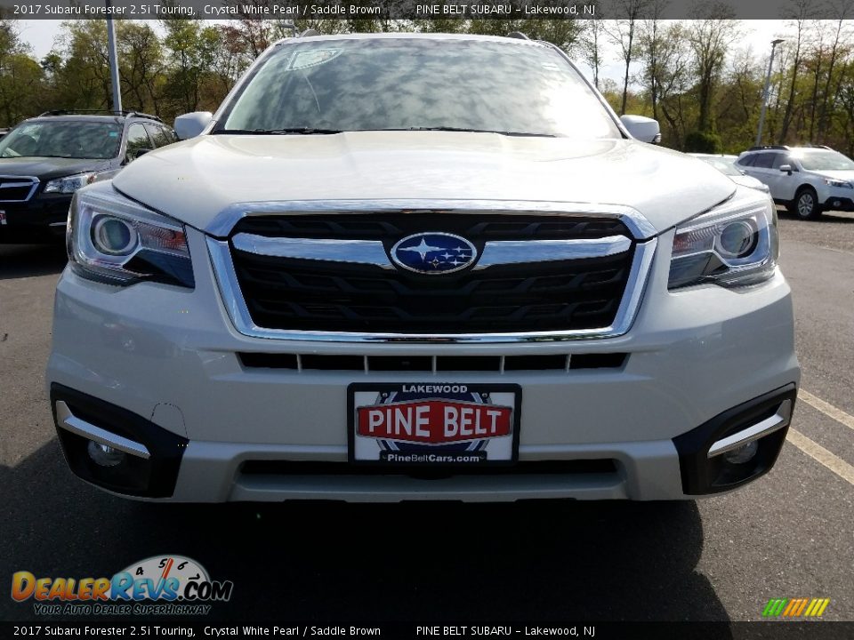 2017 Subaru Forester 2.5i Touring Crystal White Pearl / Saddle Brown Photo #2