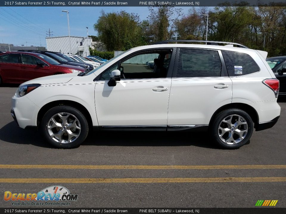 2017 Subaru Forester 2.5i Touring Crystal White Pearl / Saddle Brown Photo #3