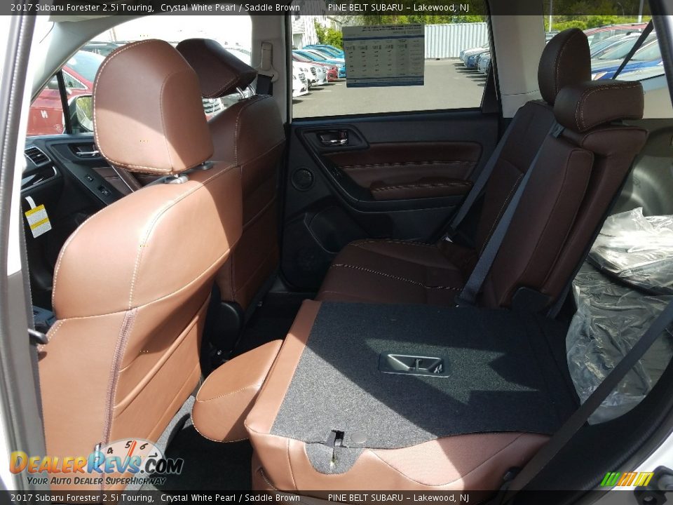 2017 Subaru Forester 2.5i Touring Crystal White Pearl / Saddle Brown Photo #6