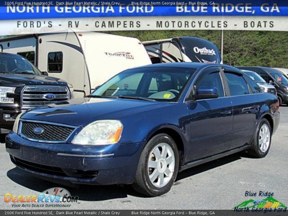 2006 Ford Five Hundred SE Dark Blue Pearl Metallic / Shale Grey Photo #1