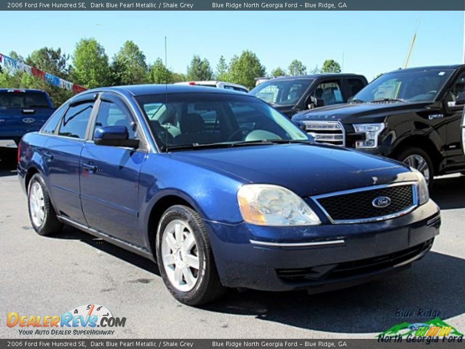 2006 Ford Five Hundred SE Dark Blue Pearl Metallic / Shale Grey Photo #7