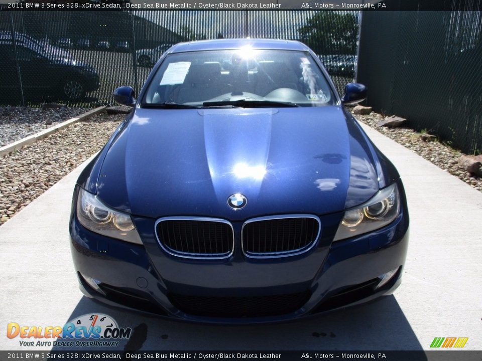 2011 BMW 3 Series 328i xDrive Sedan Deep Sea Blue Metallic / Oyster/Black Dakota Leather Photo #7