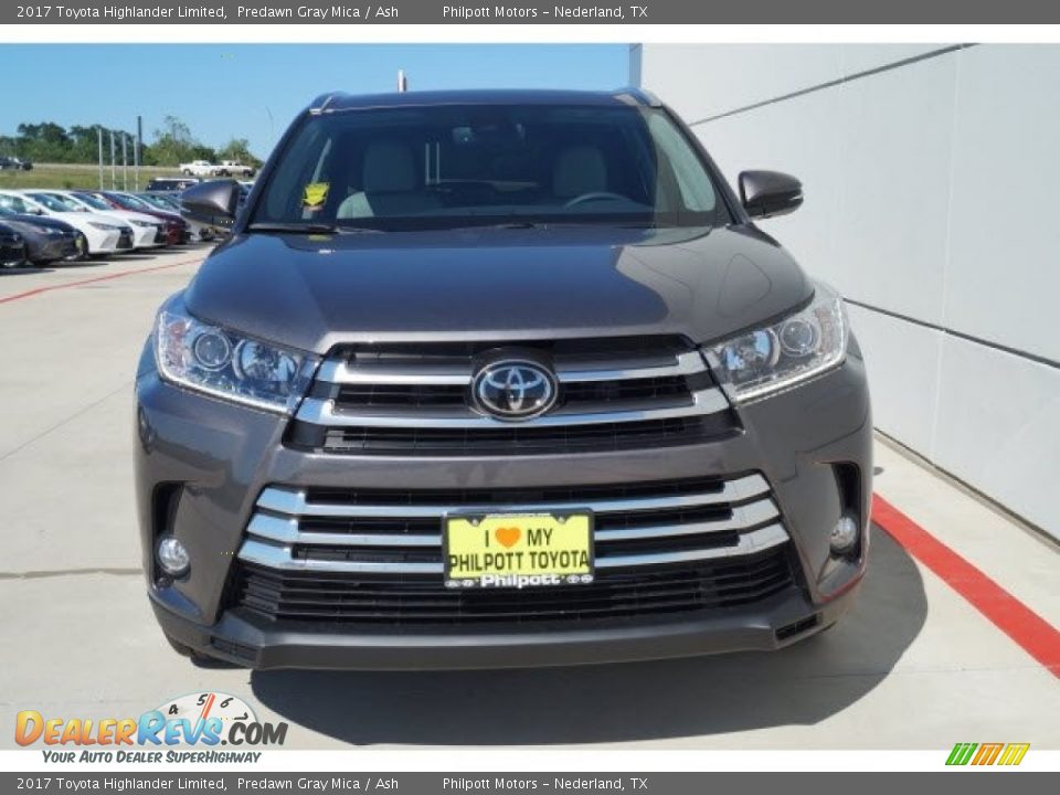 2017 Toyota Highlander Limited Predawn Gray Mica / Ash Photo #2