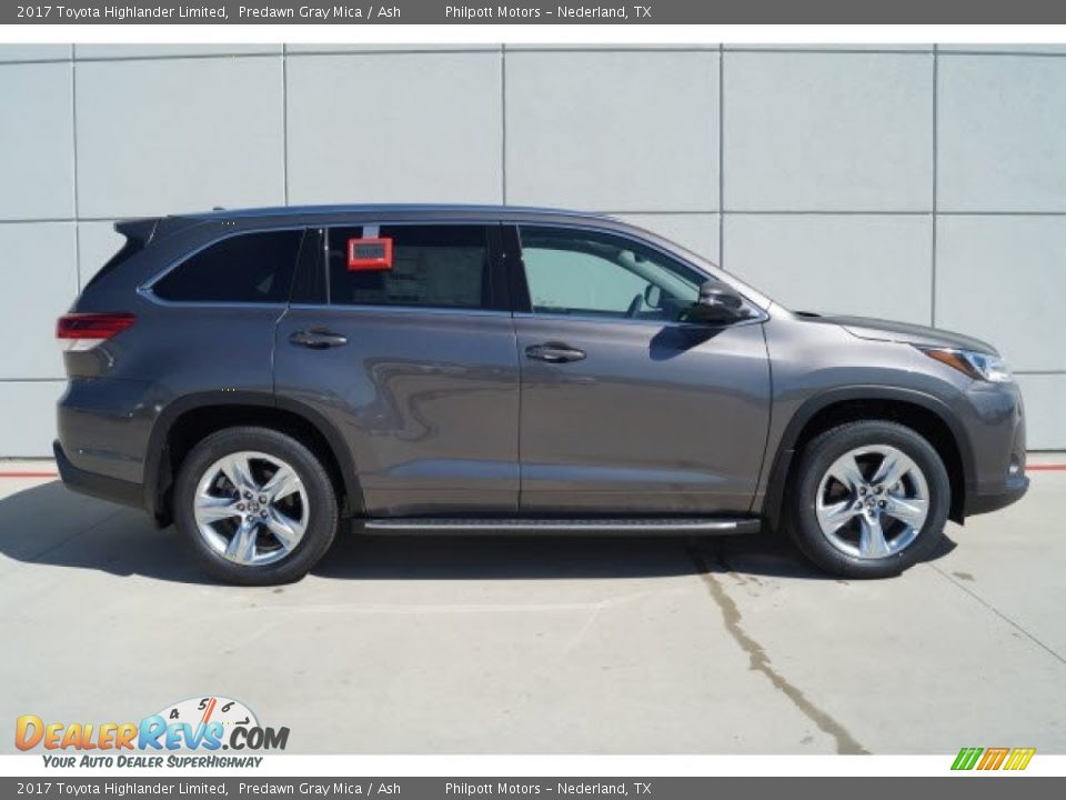 2017 Toyota Highlander Limited Predawn Gray Mica / Ash Photo #3