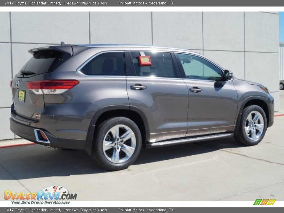 2017 Toyota Highlander Limited Predawn Gray Mica / Ash Photo #4
