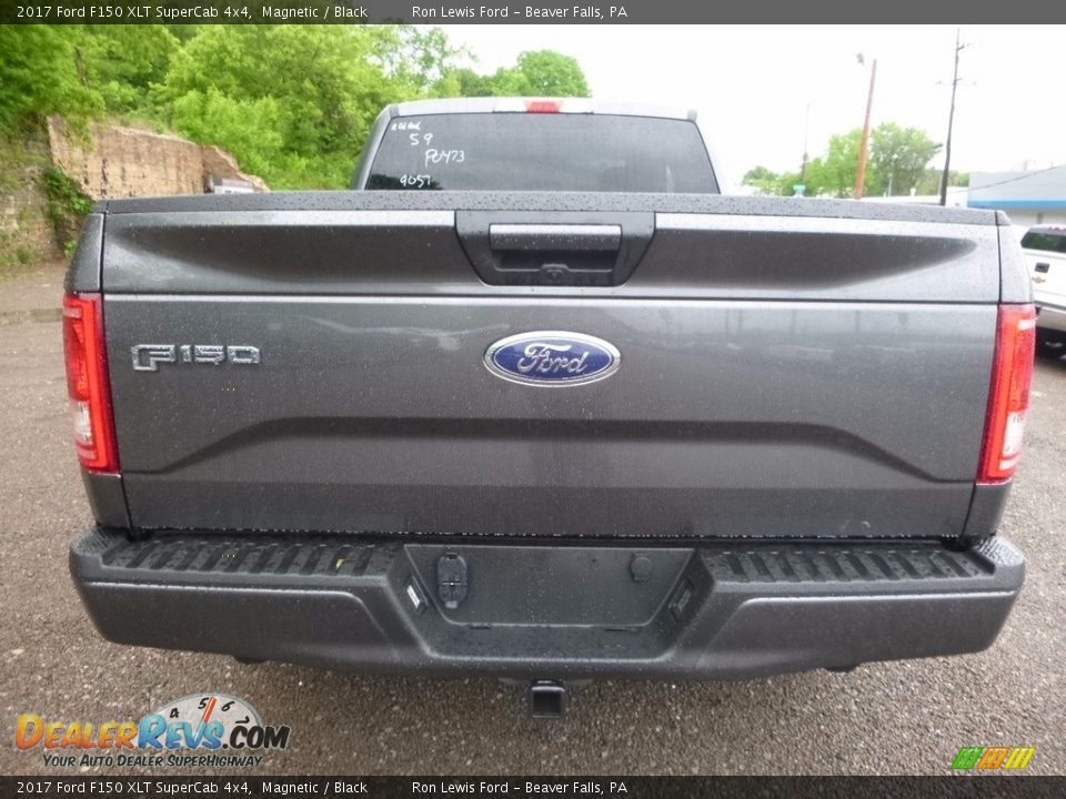 2017 Ford F150 XLT SuperCab 4x4 Magnetic / Black Photo #3