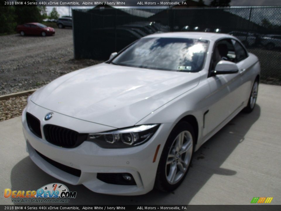 2018 BMW 4 Series 440i xDrive Convertible Alpine White / Ivory White Photo #7
