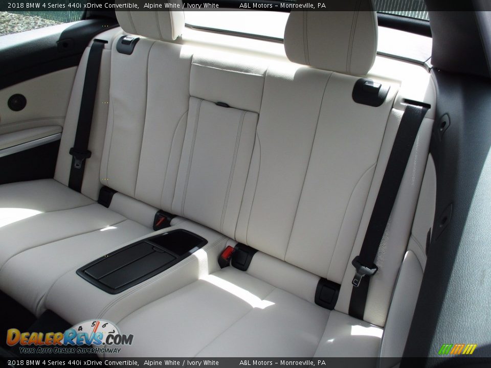 2018 BMW 4 Series 440i xDrive Convertible Alpine White / Ivory White Photo #15