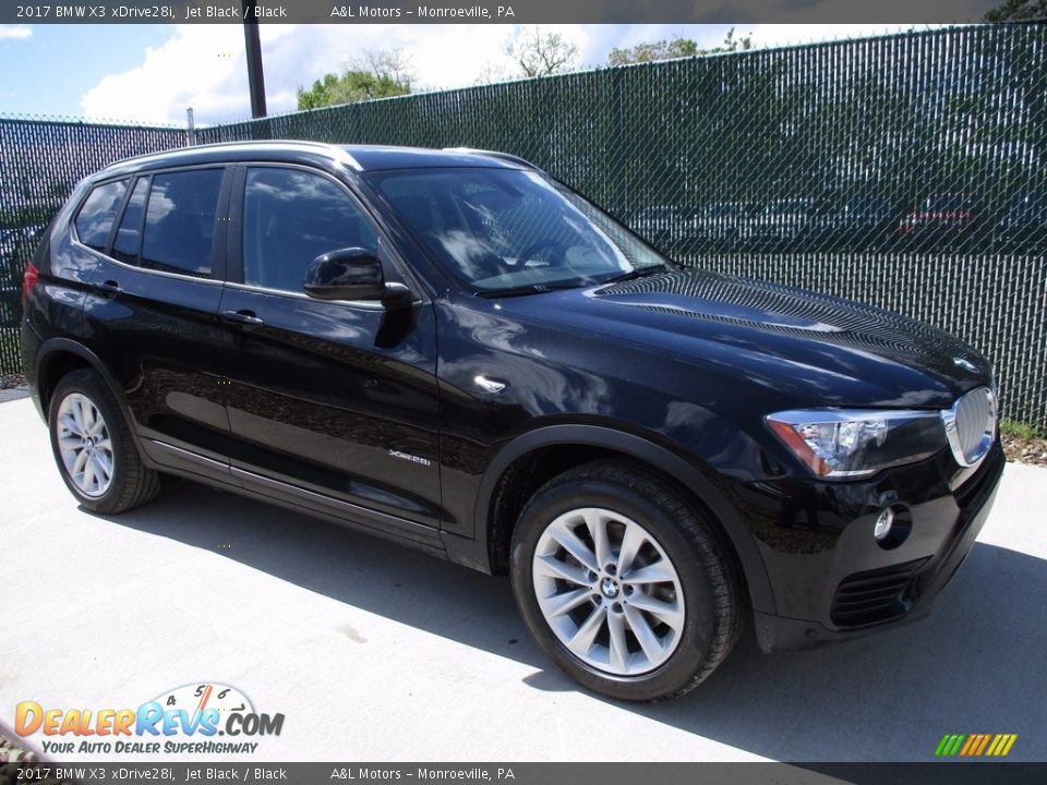 2017 BMW X3 xDrive28i Jet Black / Black Photo #1