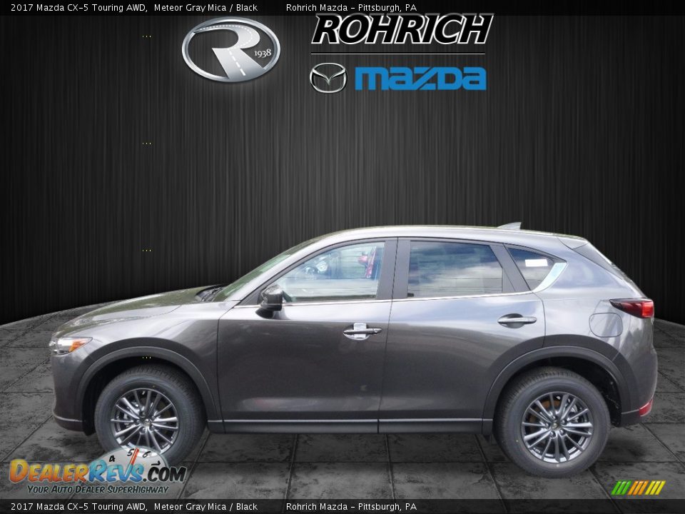 2017 Mazda CX-5 Touring AWD Meteor Gray Mica / Black Photo #3