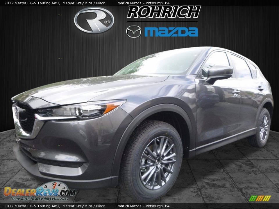 2017 Mazda CX-5 Touring AWD Meteor Gray Mica / Black Photo #4