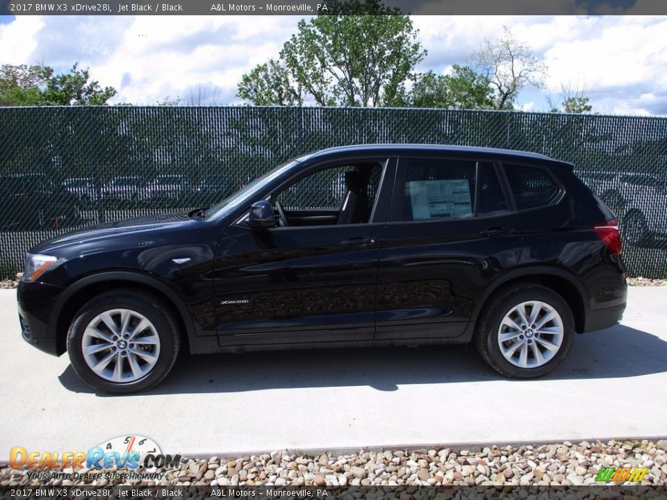 2017 BMW X3 xDrive28i Jet Black / Black Photo #8