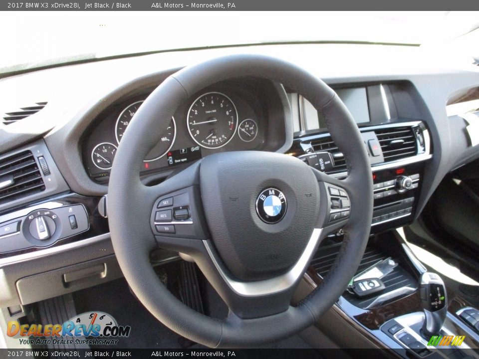 2017 BMW X3 xDrive28i Jet Black / Black Photo #13
