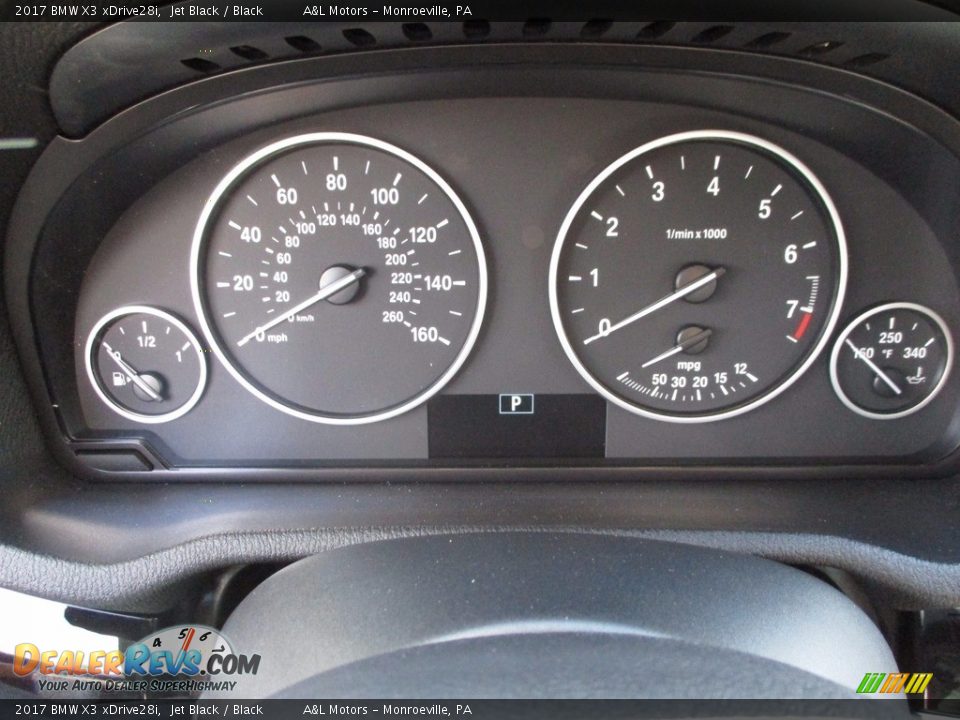 2017 BMW X3 xDrive28i Jet Black / Black Photo #20