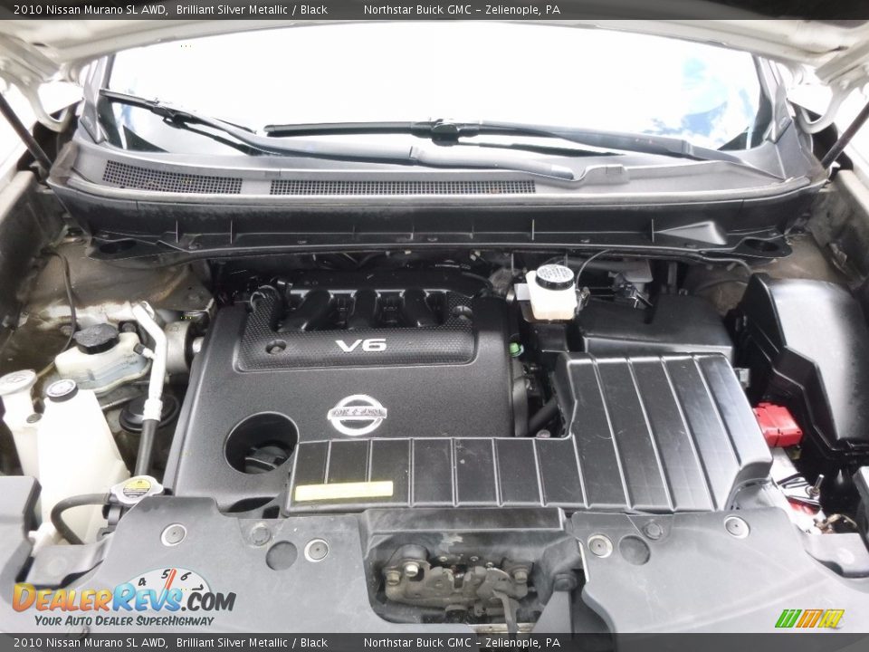 2010 Nissan Murano SL AWD Brilliant Silver Metallic / Black Photo #3