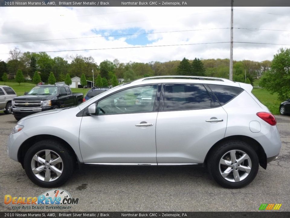 2010 Nissan Murano SL AWD Brilliant Silver Metallic / Black Photo #12