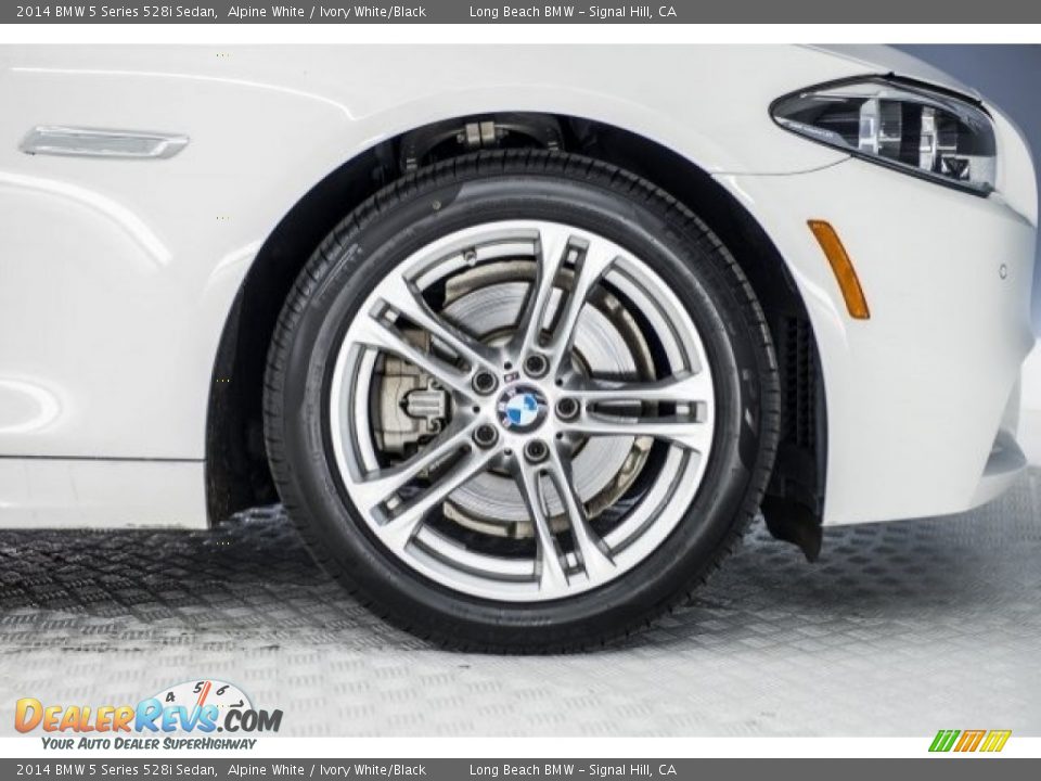 2014 BMW 5 Series 528i Sedan Alpine White / Ivory White/Black Photo #8