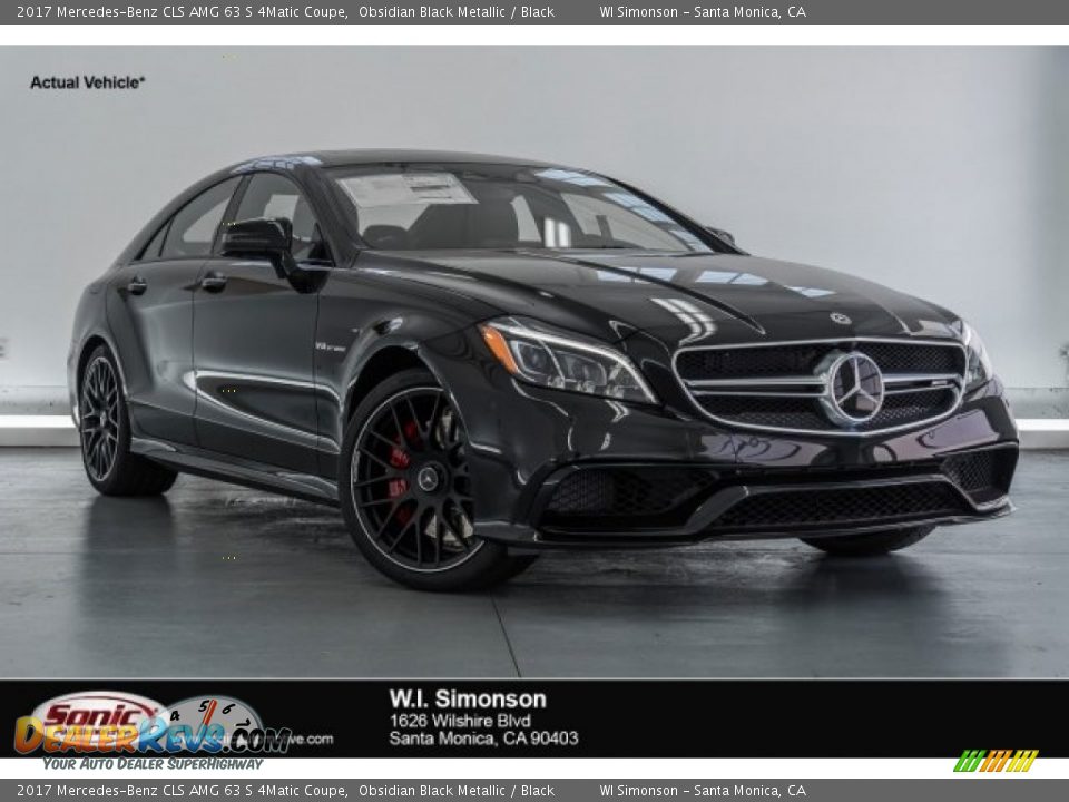 2017 Mercedes-Benz CLS AMG 63 S 4Matic Coupe Obsidian Black Metallic / Black Photo #1