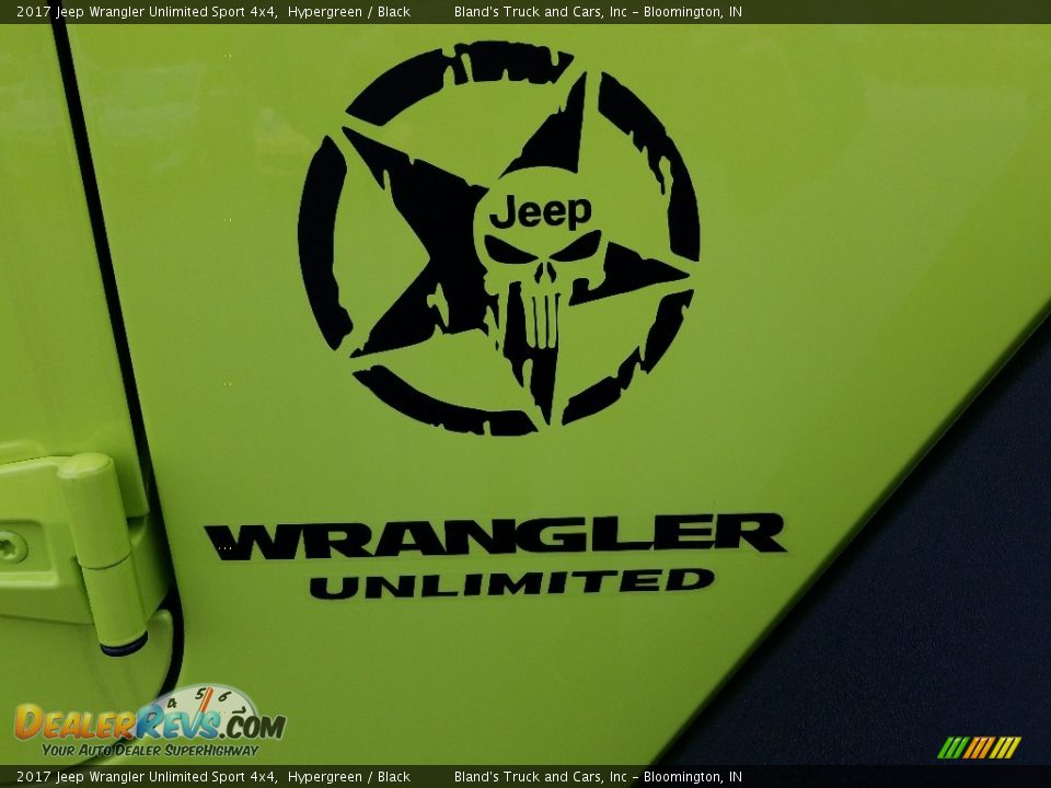 2017 Jeep Wrangler Unlimited Sport 4x4 Hypergreen / Black Photo #3