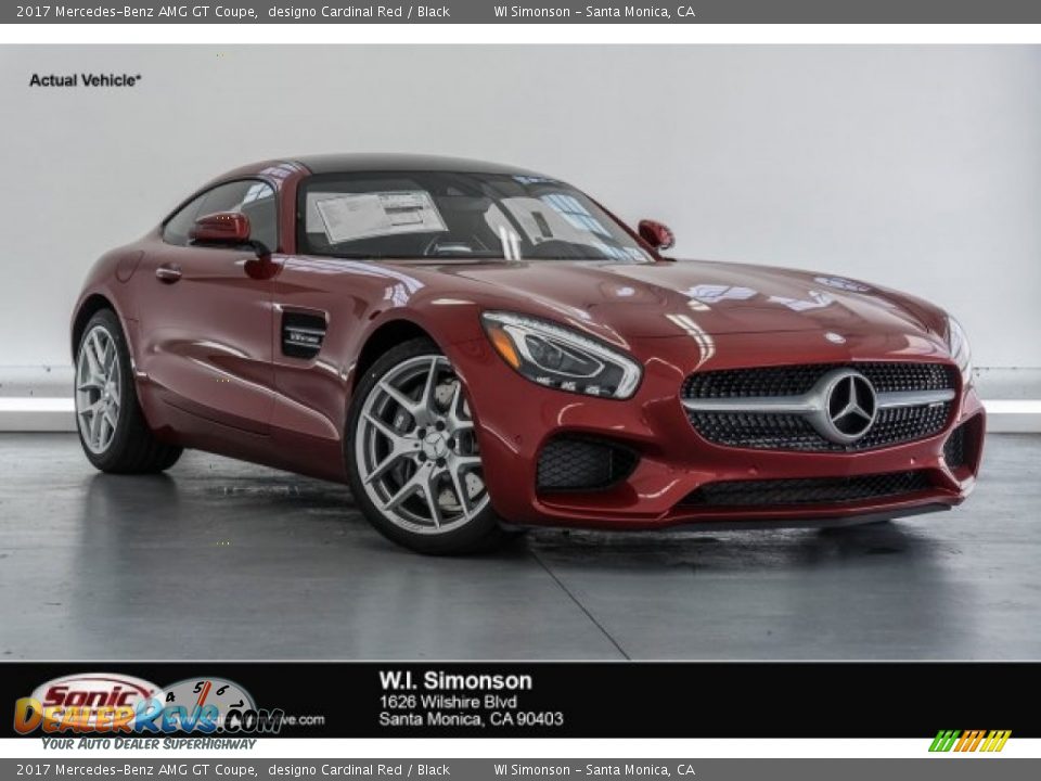 2017 Mercedes-Benz AMG GT Coupe designo Cardinal Red / Black Photo #1