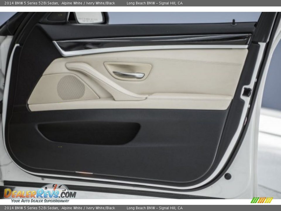 2014 BMW 5 Series 528i Sedan Alpine White / Ivory White/Black Photo #23