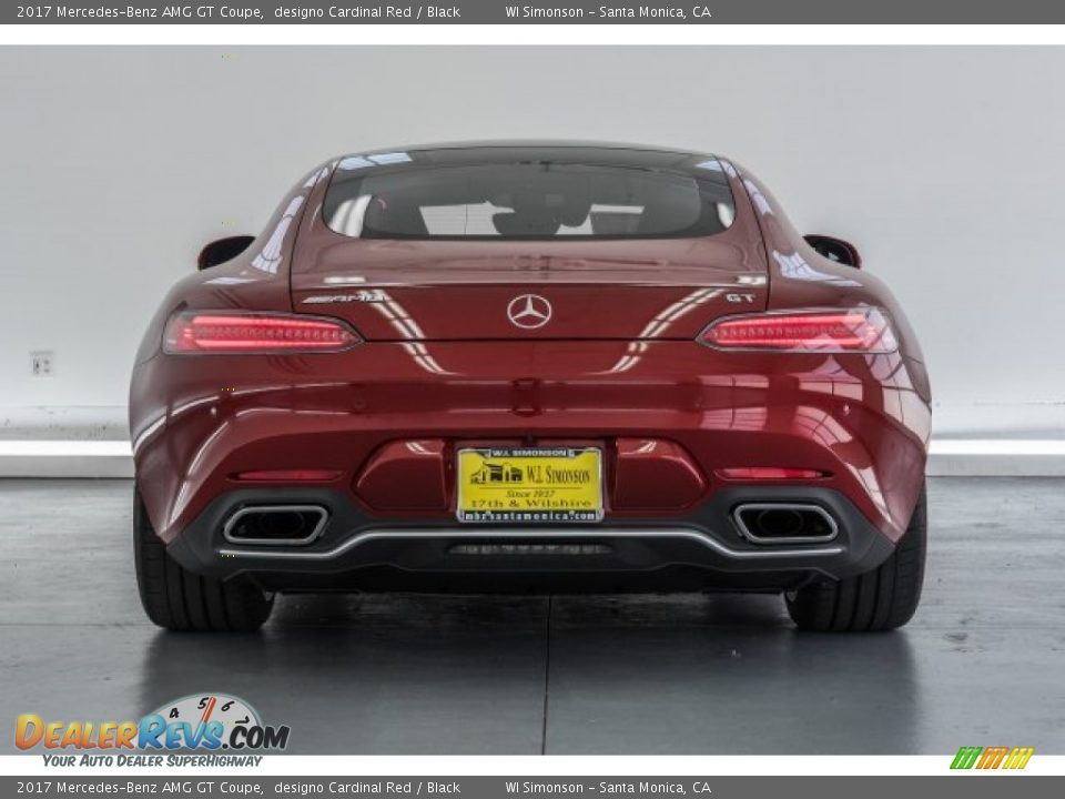 2017 Mercedes-Benz AMG GT Coupe designo Cardinal Red / Black Photo #4