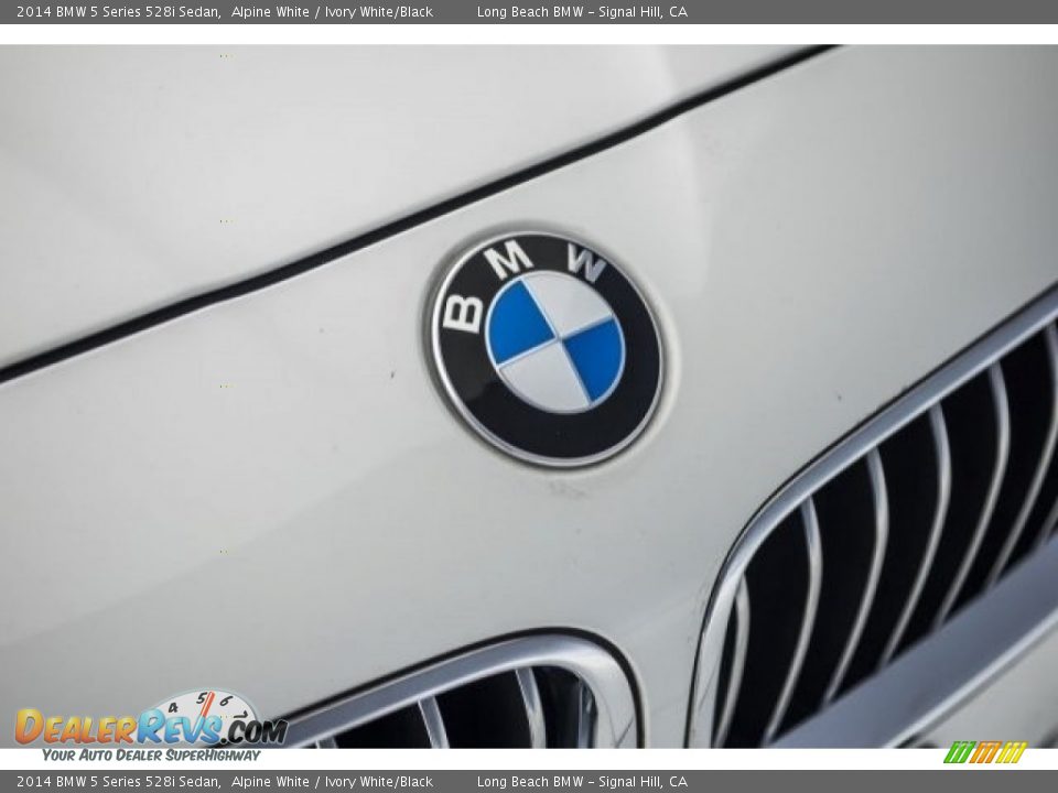 2014 BMW 5 Series 528i Sedan Alpine White / Ivory White/Black Photo #26