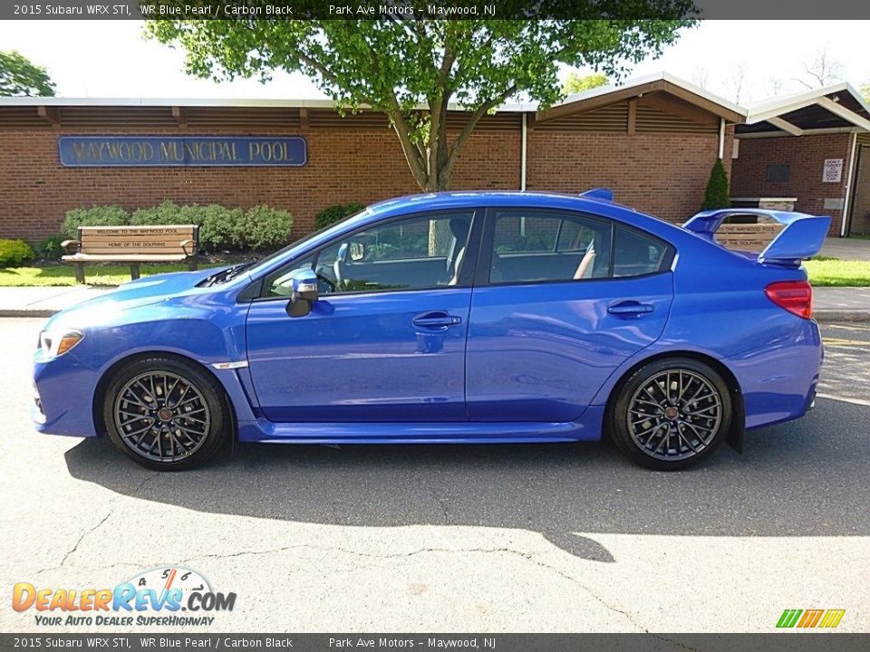 2015 Subaru WRX STI WR Blue Pearl / Carbon Black Photo #2