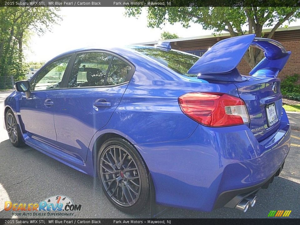 2015 Subaru WRX STI WR Blue Pearl / Carbon Black Photo #3