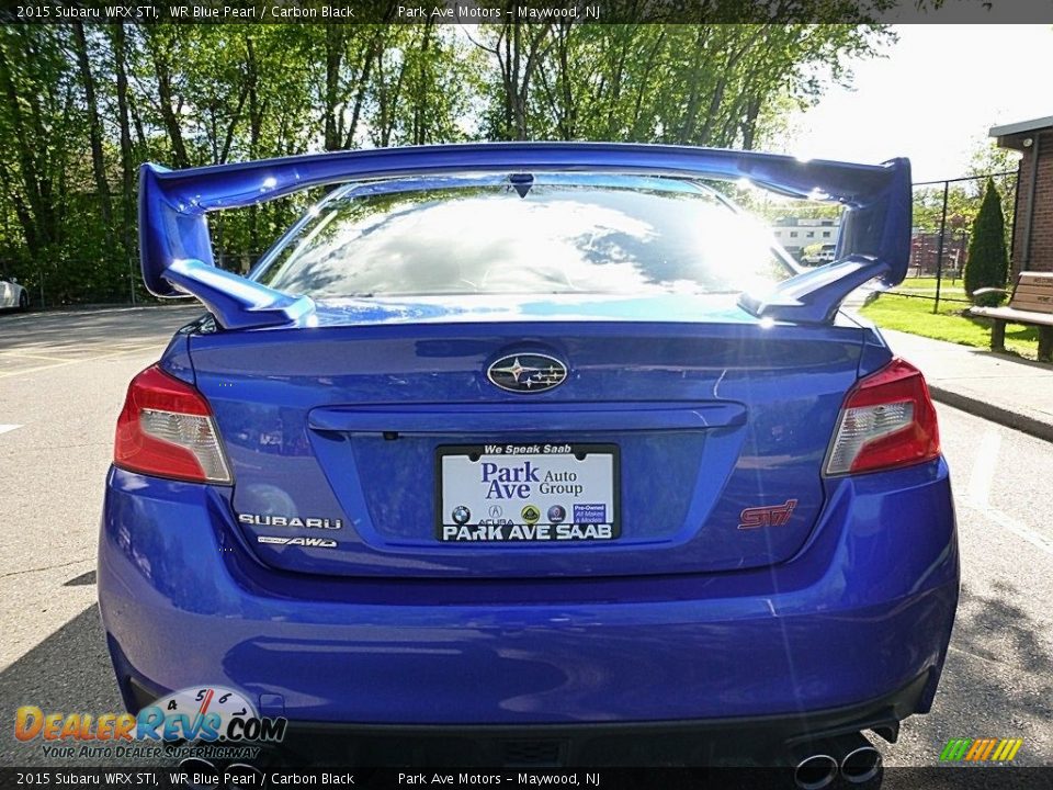 2015 Subaru WRX STI WR Blue Pearl / Carbon Black Photo #4