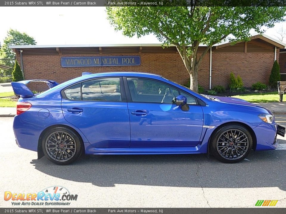 2015 Subaru WRX STI WR Blue Pearl / Carbon Black Photo #6