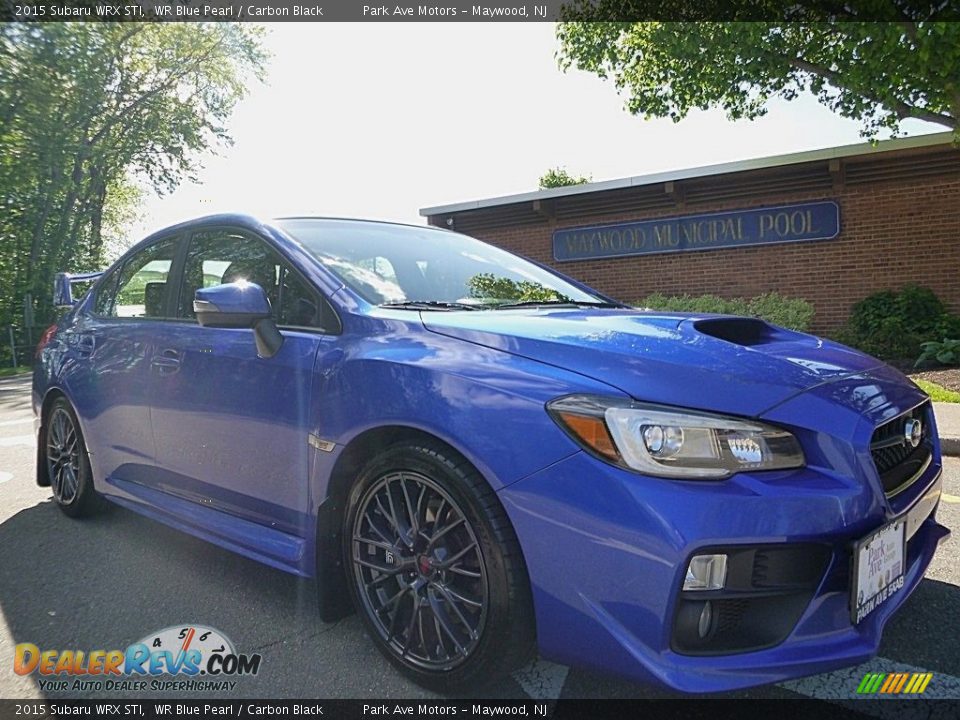 2015 Subaru WRX STI WR Blue Pearl / Carbon Black Photo #7