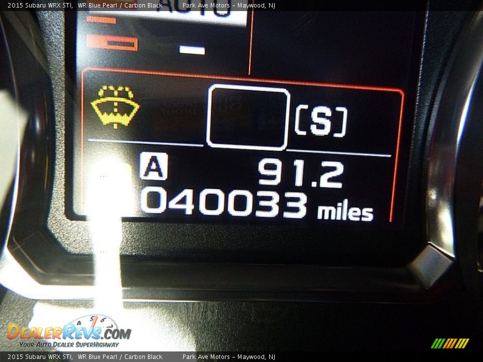 2015 Subaru WRX STI WR Blue Pearl / Carbon Black Photo #29