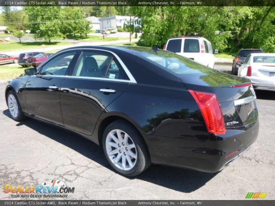 2014 Cadillac CTS Sedan AWD Black Raven / Medium Titanium/Jet Black Photo #9