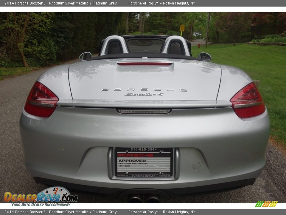 2014 Porsche Boxster S Rhodium Silver Metallic / Platinum Grey Photo #5