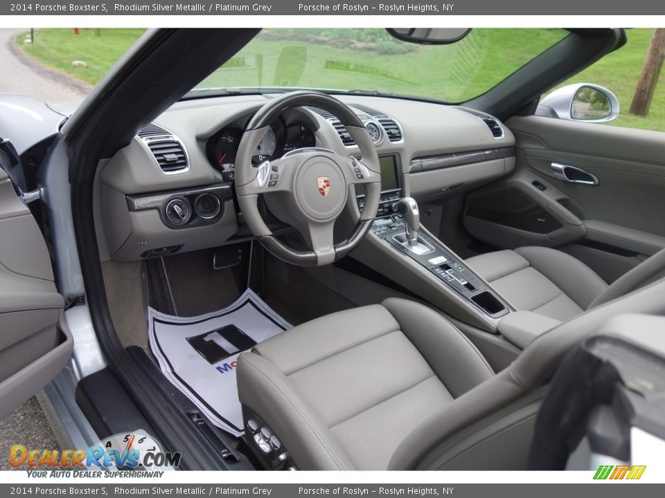 2014 Porsche Boxster S Rhodium Silver Metallic / Platinum Grey Photo #10