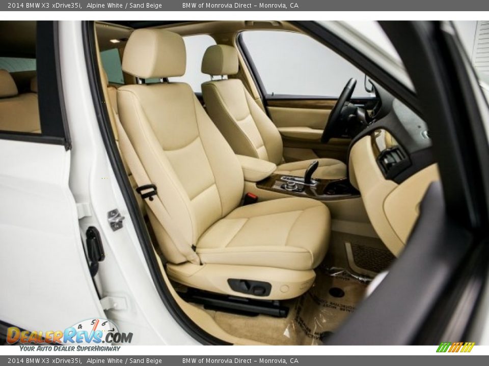 2014 BMW X3 xDrive35i Alpine White / Sand Beige Photo #6
