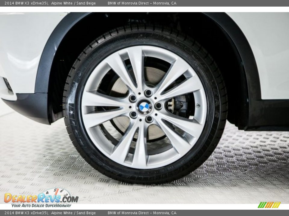 2014 BMW X3 xDrive35i Alpine White / Sand Beige Photo #8