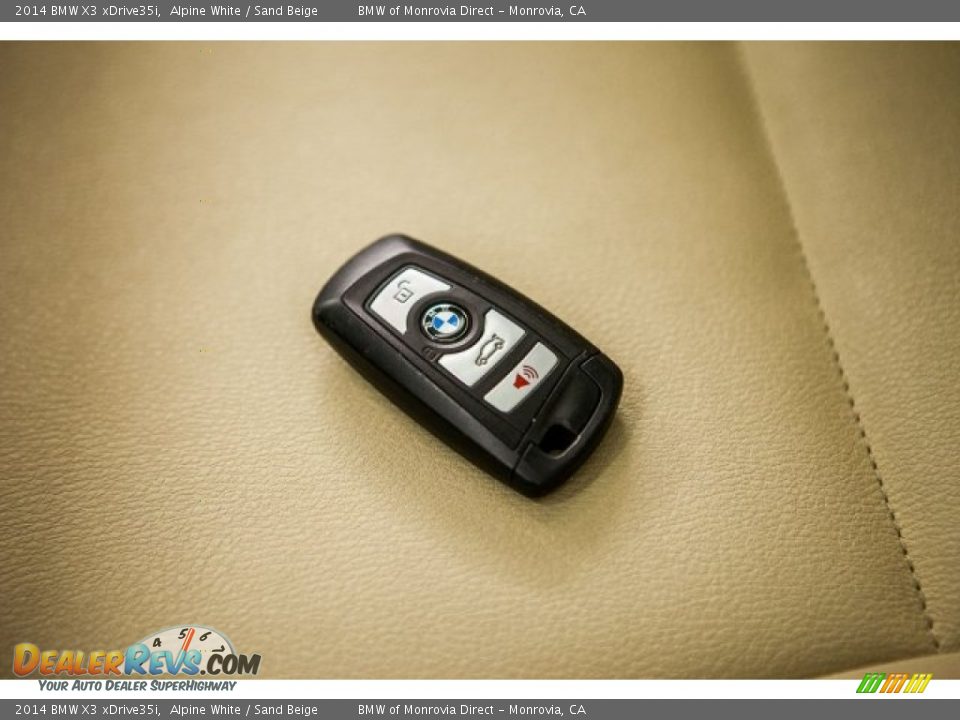 2014 BMW X3 xDrive35i Alpine White / Sand Beige Photo #11