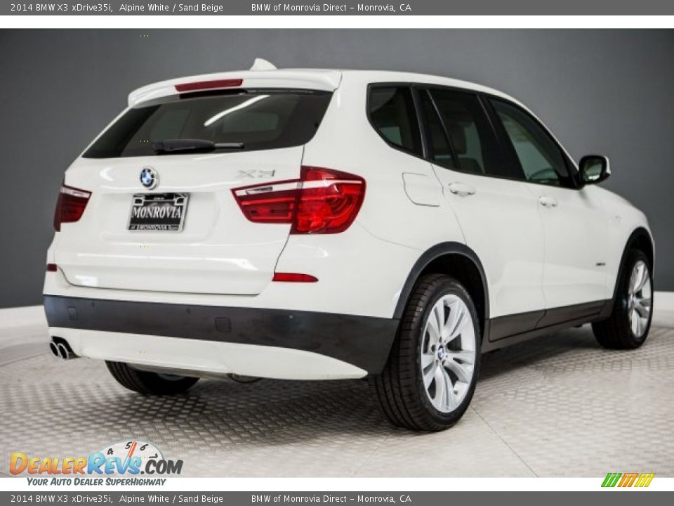 2014 BMW X3 xDrive35i Alpine White / Sand Beige Photo #13