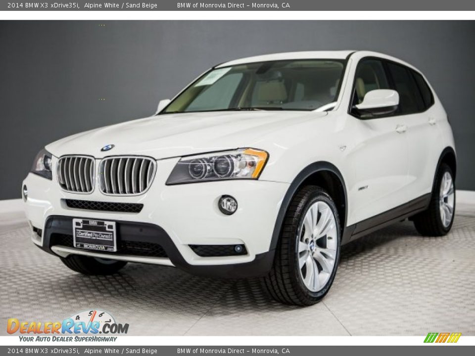 2014 BMW X3 xDrive35i Alpine White / Sand Beige Photo #14