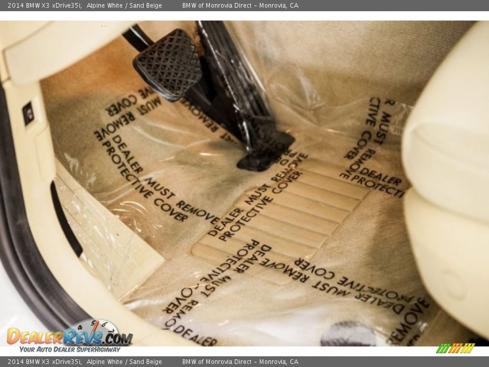 2014 BMW X3 xDrive35i Alpine White / Sand Beige Photo #21