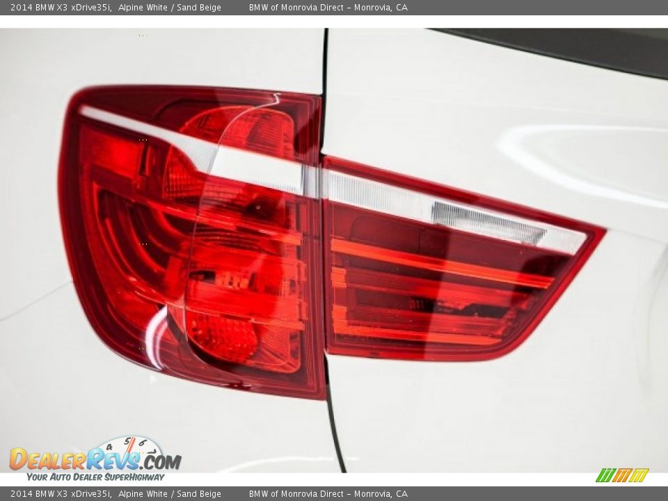 2014 BMW X3 xDrive35i Alpine White / Sand Beige Photo #24