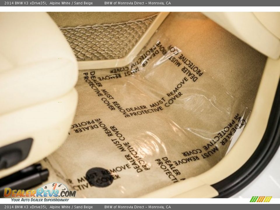 2014 BMW X3 xDrive35i Alpine White / Sand Beige Photo #26